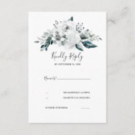 Boda floral blanca RSVP