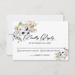 Boda floral blanca RSVP