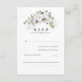 Boda floral blanca RSVP