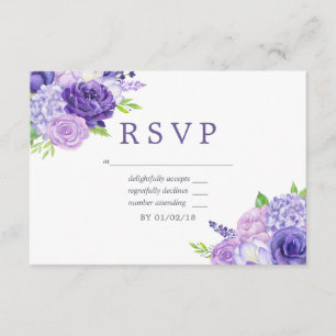 Boda floral con temática ultrvioleta RSVP