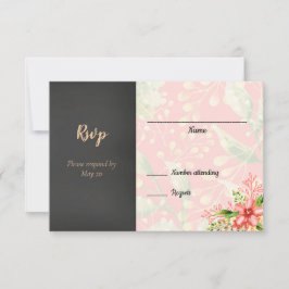 Boda floral coral RSVP