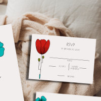 Boda floral de arte contemporáneo Noveau RSVP