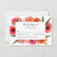 Boda Floral de Camionetas Pintadas Rojas RSVP