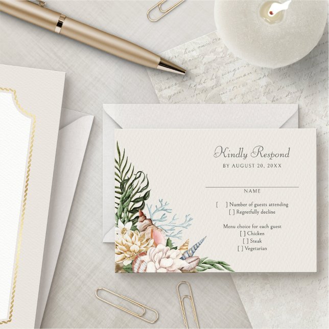 Boda floral de cascos marinos RSVP (Subido por el creador)