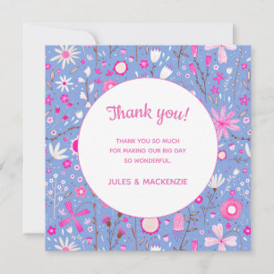 Boda Floral de Flor Silvestre Azul Botánico Gracia