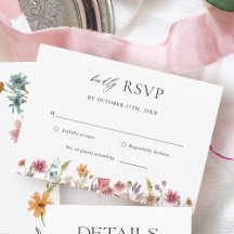 Boda Floral de Flores Silvestres RSVP