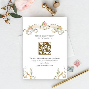 Boda floral de Gracia Ornate Victoriana RSVP Códig