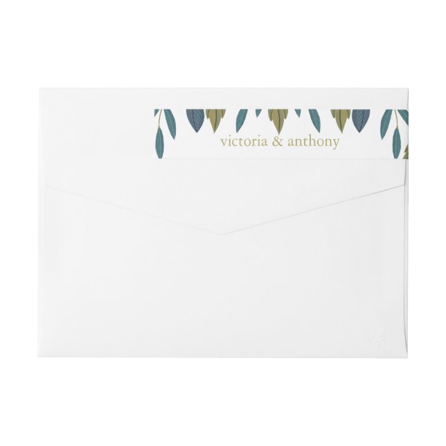 Boda floral de hojas rusas (Reverso)