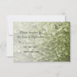Boda floral de Hydrangea Verde RSVP