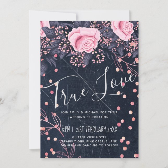 BODA Floral de la Marina Rosa Rosada (Anverso)