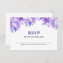 Boda floral de Lavanda Rústica RSVP