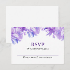 Boda floral de Lavanda Rústica RSVP