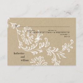 Boda floral de país RSVP