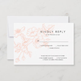 Boda floral de Relieve metalizado dorado Rosa RSVP