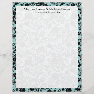 Boda Floral de Rococo, membrete