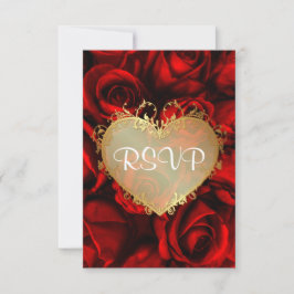 Boda Floral de Rosa Roja RSVP