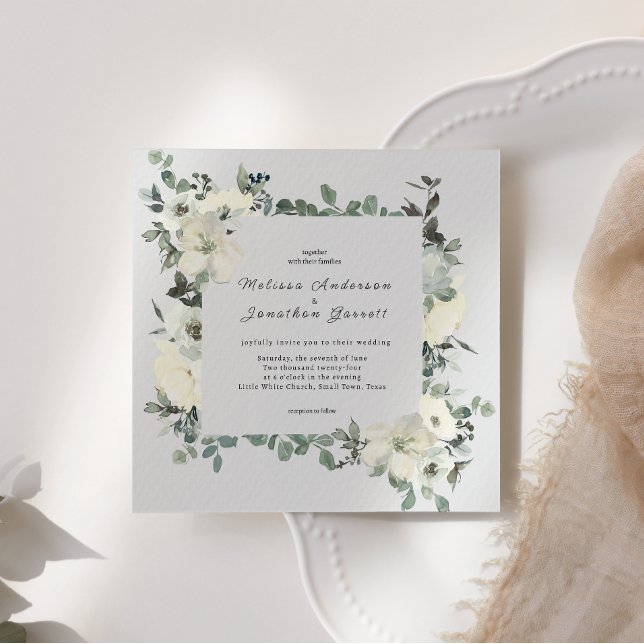 Boda floral de rosas blancas marfil (Subido por el creador)