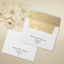 Boda Floral Elegante de Oro