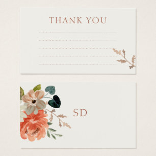 Boda floral en línea Gracias Nota Tarjeta de gabin
