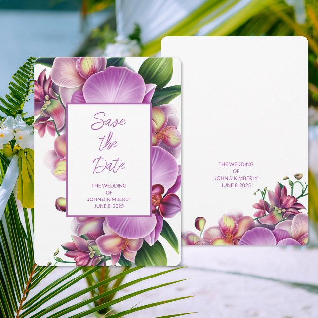 Boda Floral Guardar la tarjeta de fecha (Subido por el creador)