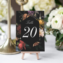 Boda floral holandés romántico oscuro Moody Num