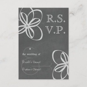 Boda Floral Moderna Inspirada En El Cartón RSVP