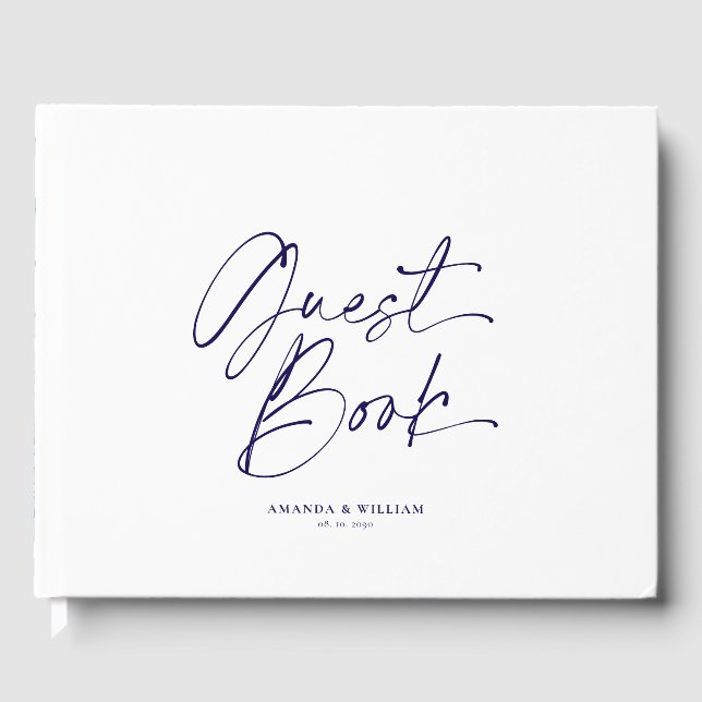 Boda floral personalizado - Libro de invitados (Anverso)