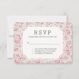 Boda floral romántica crema rosa Purpurina RSVP