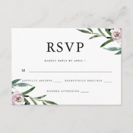Boda floral romántica RSVP