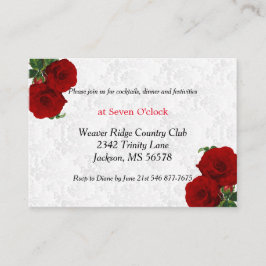 Boda floral Rosa Roja Profunda - Recepción