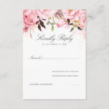 Boda floral rosa RSVP