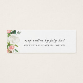 Boda floral rosa y blanca RSVP