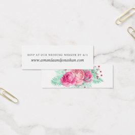 Boda floral rosa y de menta RSVP