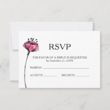 Boda floral RSVP