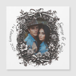 Boda floral rústica, sepia.