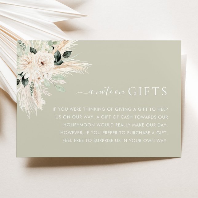 Boda floral verde deseando la tarjeta Victoria (VICTORIA | Wishing Well Enclosure Card | Matching items available)