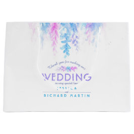 Boda flores rosas azules gracias gran bolsa de reg