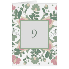 Boda Folk Flores Silvestres Verde Salvia