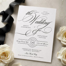Boda Formal con Letra Grande en Negro