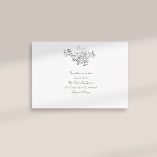 Boda formal de recepción falsa Grabado en relieve