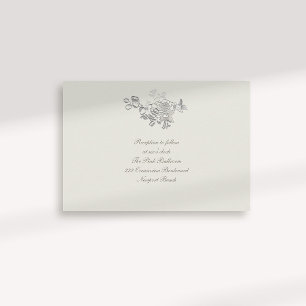 Boda formal de recepción Faux Grabado en relieve P