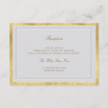 Boda Formal Elegante Recepción Ivory Gold