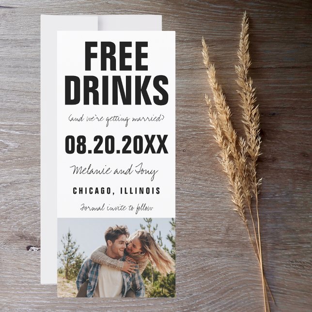 Boda fotográfica con bebidas gratis divertidas sal (Subido por el creador)