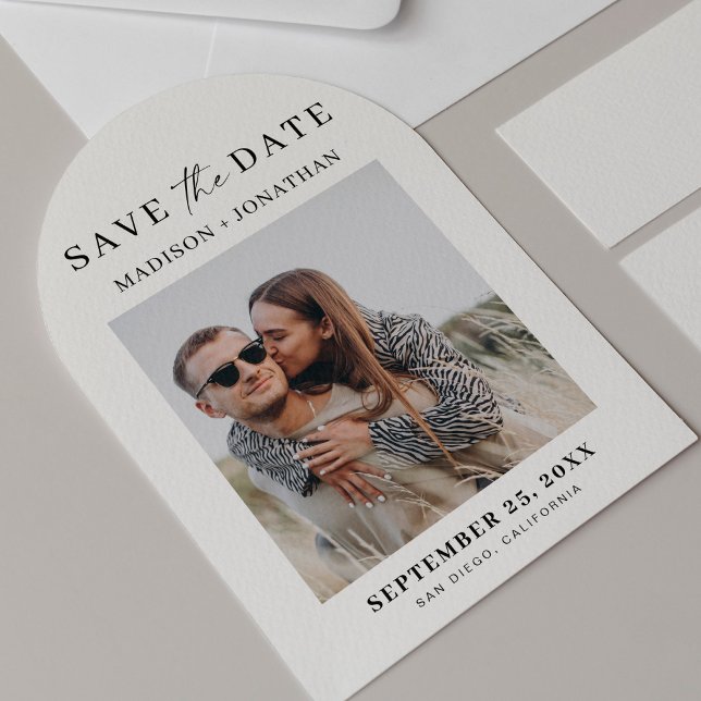 Boda fotográfica Guardar la invitación del arco de (Subido por el creador)