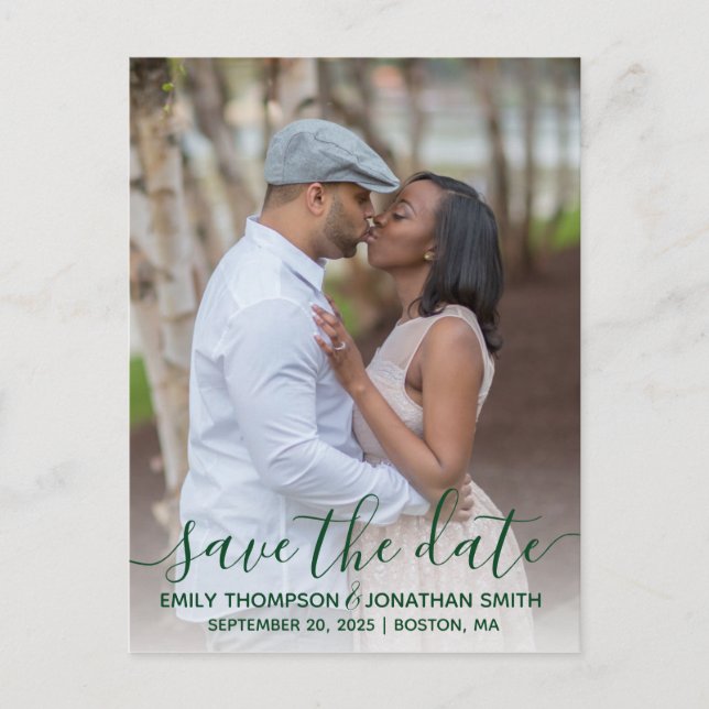 Boda fotográfica Guardar la postal de fecha en ver (Anverso)