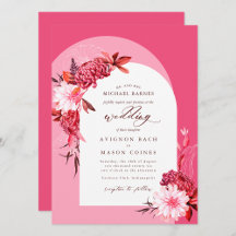 Boda fotográfico de arco floral de otoño rosado bo