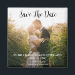 Boda fotográfico elegante simple imán moderno<br><div class="desc">Sencillo,  elegante y moderno Boda de fotografía,  Save the Date imnet. Puedes personalizarlo con tus detalles.</div>