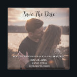 Boda fotográfico elegante simple imán moderno<br><div class="desc">Sencillo,  elegante y moderno Boda de fotografía,  Save the Date imnet. Puedes personalizarlo con tus detalles.</div>