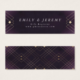 Boda Gatsby de Decoro Geométrico Púrpura Oro Diama