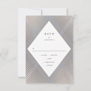 Boda Gatsby Gris Gris Geométrico RSVP
